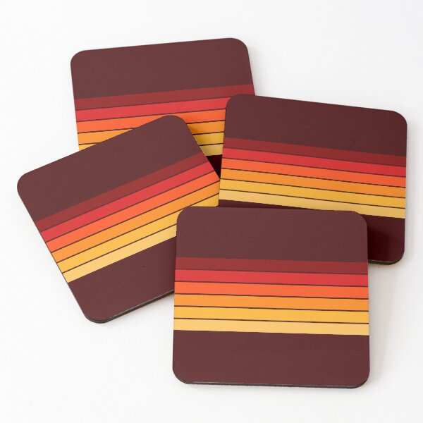 Item preview, Fall Retro Stripes (Red) designed and sold by Arianna Khalil.