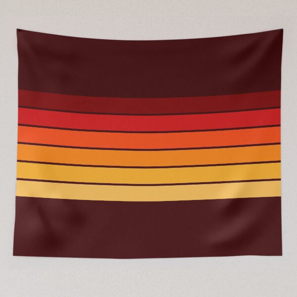 Item preview, Fall Retro Stripes (Red) designed and sold by Arianna Khalil.