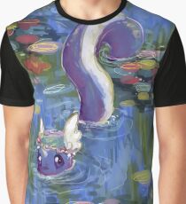 Monet Dragonair-Lilien Grafik T-Shirt