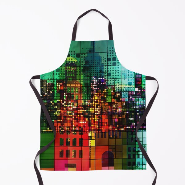 Aperçu de l'œuvre Ville de blocs de couleurs et de lumières créée et vendue par RafaelLima7.