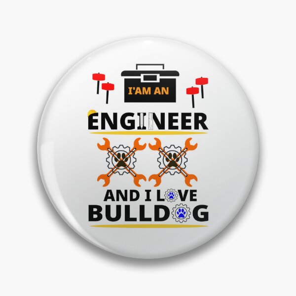 Item preview, i am a engineer and i love bulldog designed and sold by Jadir.