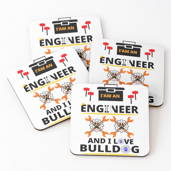 Item preview, i am a engineer and i love bulldog designed and sold by Jadir.