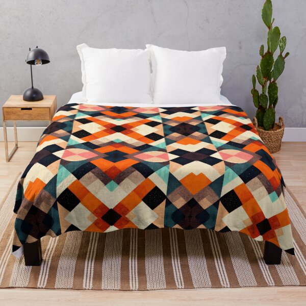 Item preview, Space of squares in earth colors day and night designed and sold by guillediaz.