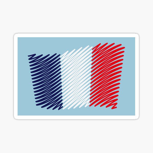 Item preview, Drapeau De La France / Tricolore (Scribble) designed and sold by Roderix.
