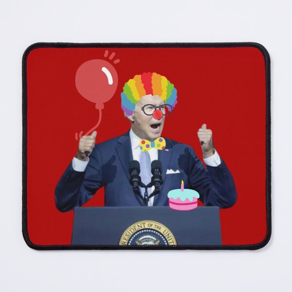 Item preview, Biden Clown Podium Shouting Fists Up Sticker designed and sold by SandblockBass.