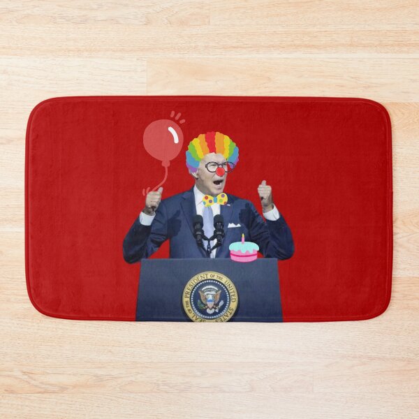 Item preview, Biden Clown Podium Shouting Fists Up Sticker designed and sold by SandblockBass.
