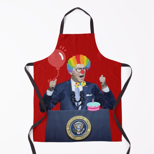Item preview, Biden Clown Podium Shouting Fists Up Sticker designed and sold by SandblockBass.