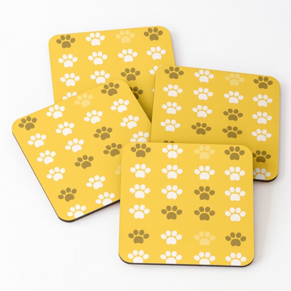Item preview, Paw Print Shirt Design - Yellow designed and sold by Garden of Meows.