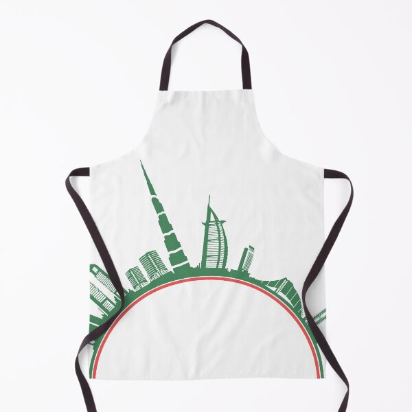 Item preview, Dubai Skyline in Green and Red designed and sold by RED by Arcanum Studio.
