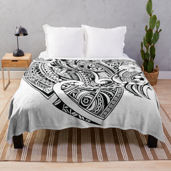 Item preview, Vintage Hawaiian Black And White Tribal Designs 3429 designed and sold by sunnthreads.