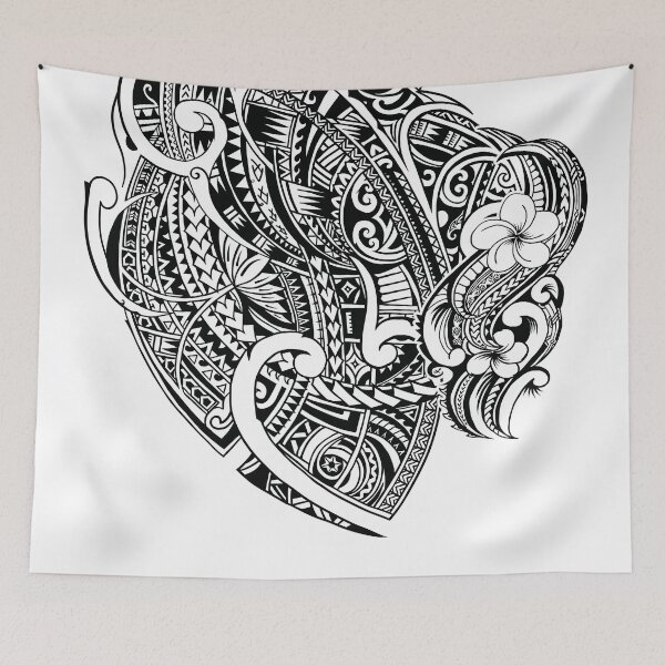 Item preview, Vintage Hawaiian Black And White Tribal Designs 3429 designed and sold by sunnthreads.