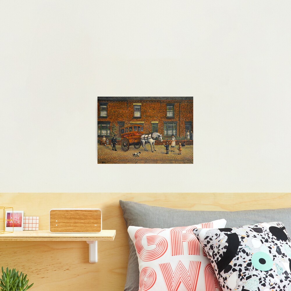 “The Milkmans Horse” by Clarice Hall Pomfret Art Photographic Print