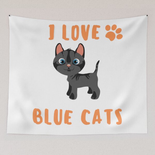 Item preview, blue cats designed and sold by A2A  SHOP.