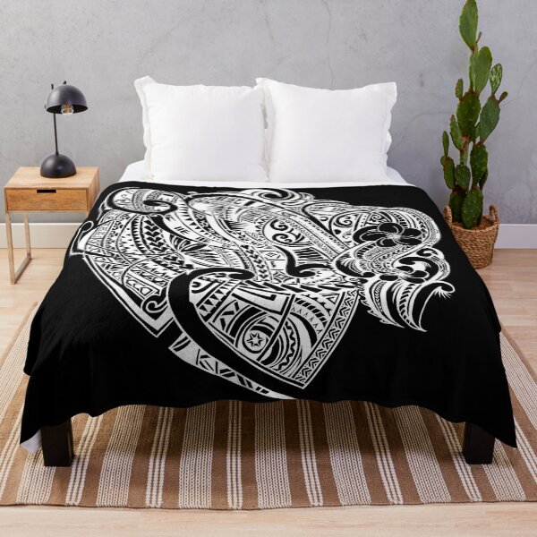 Item preview, Vintage Hawaiian White Overlay Tribal Designs 3430 designed and sold by sunnthreads.
