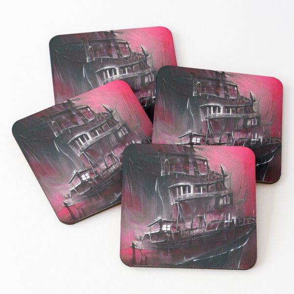 Item preview, Ghost Ship On Stormy Seas designed and sold by TatBreeze.