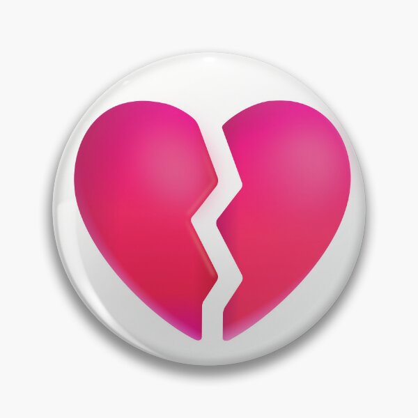Item preview, Broken heart emoji - optimized designed and sold by abroadDesigns.