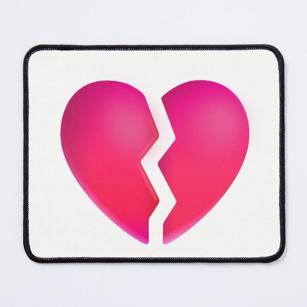 Item preview, Broken heart emoji - optimized designed and sold by abroadDesigns.