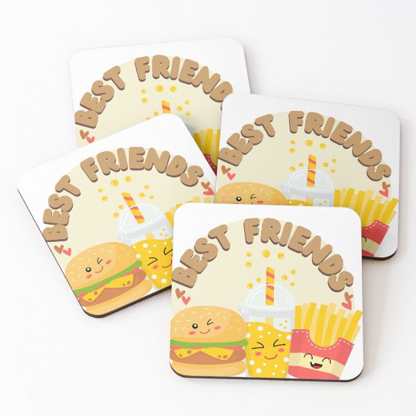 Item preview, Best Friends - kawaii Fast food, burger, fries, junk food, french fries, cooldrink designed and sold by Authenticself22.