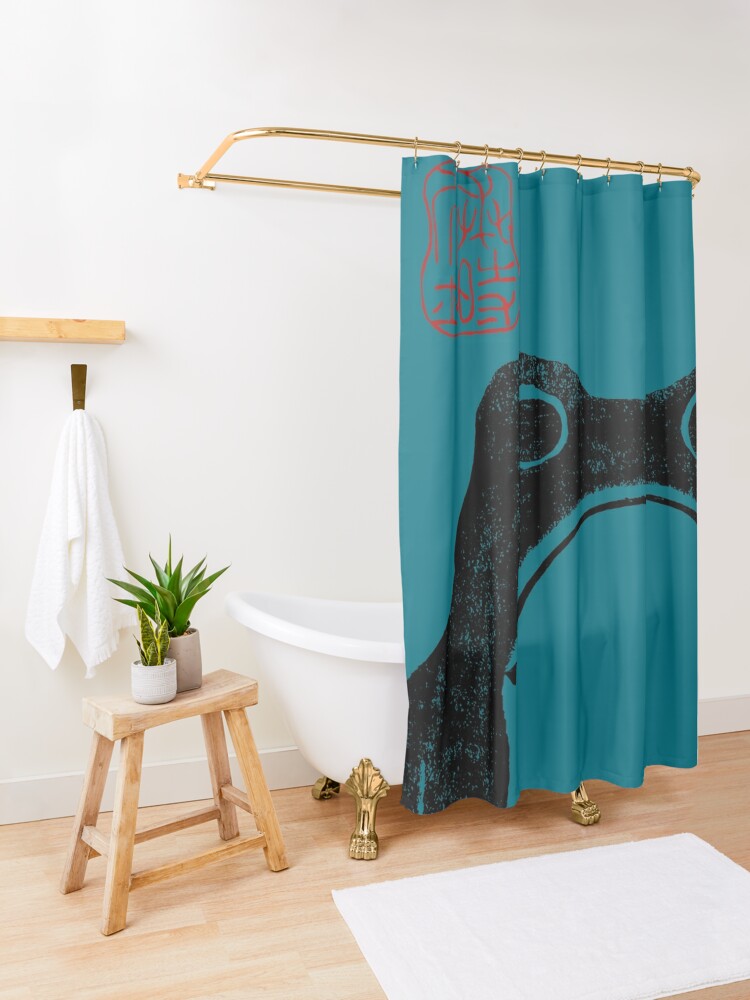 Unimpressed Frog by Matsumoto Hoji Shower Curtain for Sale by elhubert