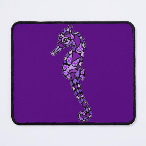 Item preview, Purple Awareness Ribbon Mandala Seahorse   designed and sold by CaitlynConnor.