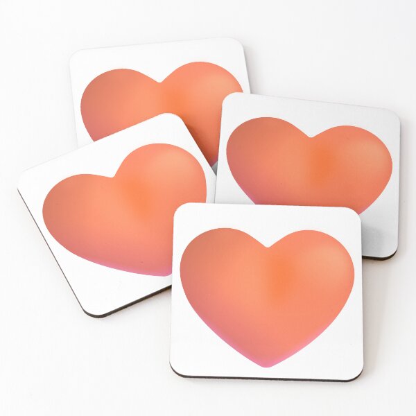 Item preview, Orange Heart Emoji - Large designed and sold by abroadDesigns.