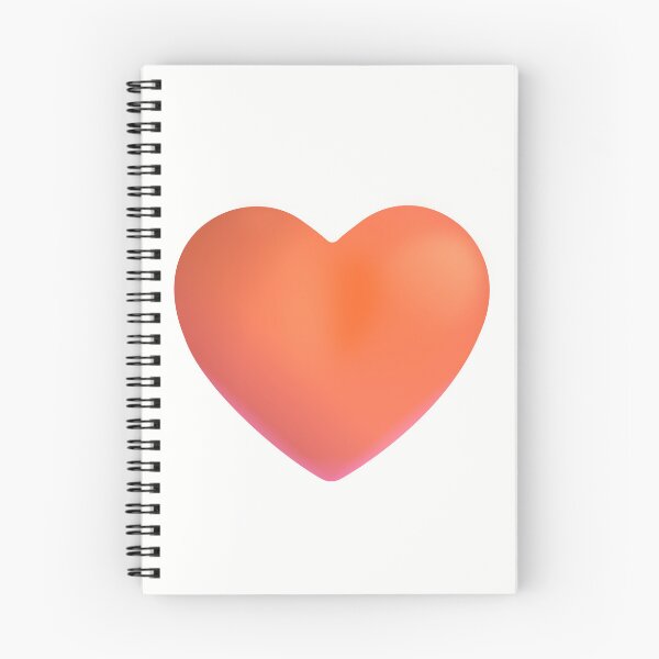Item preview, Orange Heart Emoji - optimized designed and sold by abroadDesigns.