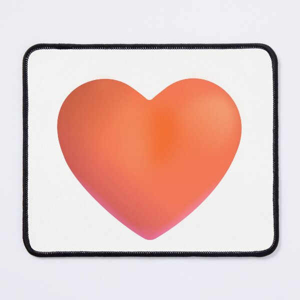 Item preview, Orange Heart Emoji - optimized designed and sold by abroadDesigns.