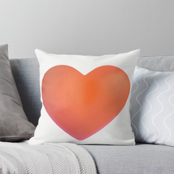 Item preview, Orange Heart Emoji - optimized designed and sold by abroadDesigns.