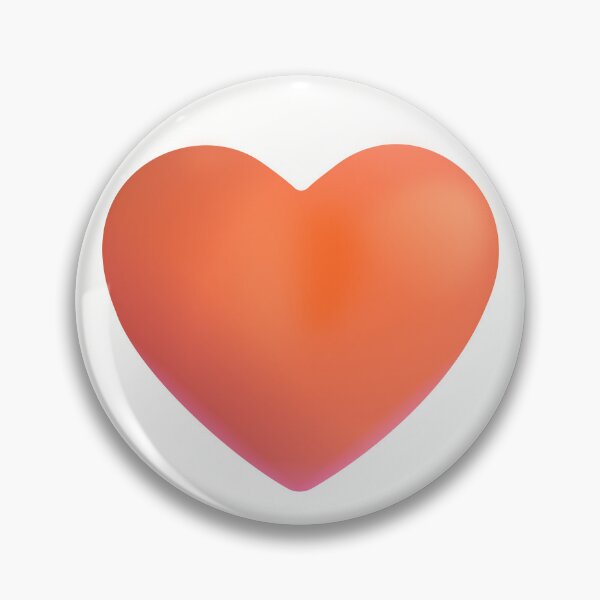Item preview, Orange Heart Emoji - optimized designed and sold by abroadDesigns.