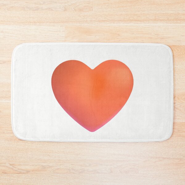 Item preview, Orange Heart Emoji - optimized designed and sold by abroadDesigns.
