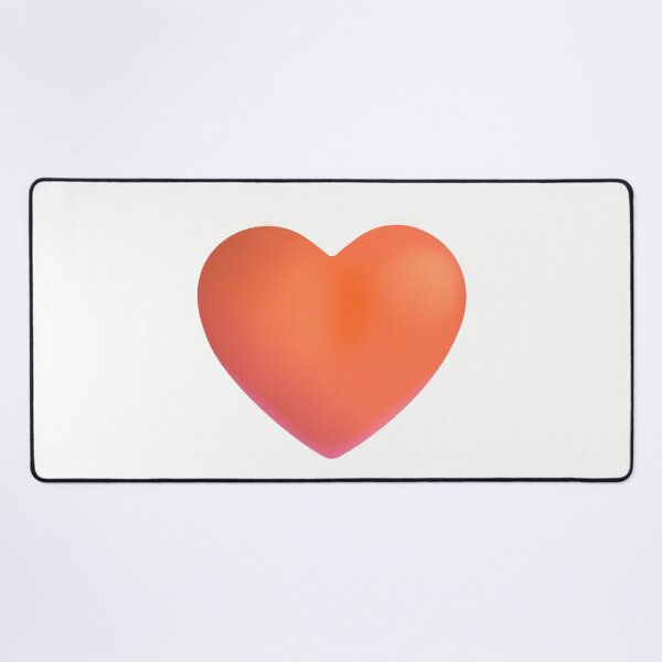 Item preview, Orange Heart Emoji - optimized designed and sold by abroadDesigns.