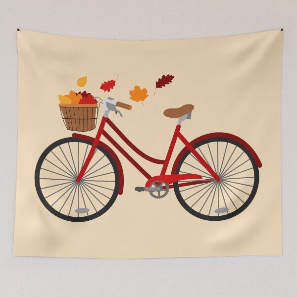 Item preview, Autumn Bike (Red) designed and sold by Arianna Khalil.