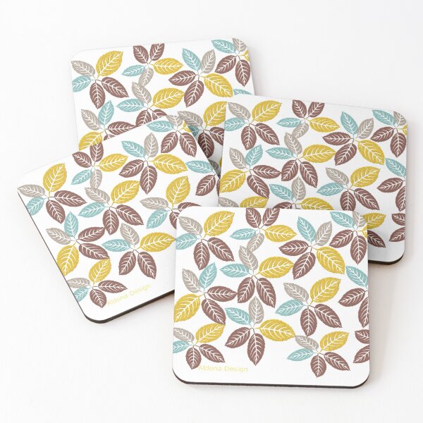 Item preview, Fabric leaf pattern designed and sold by aldona.