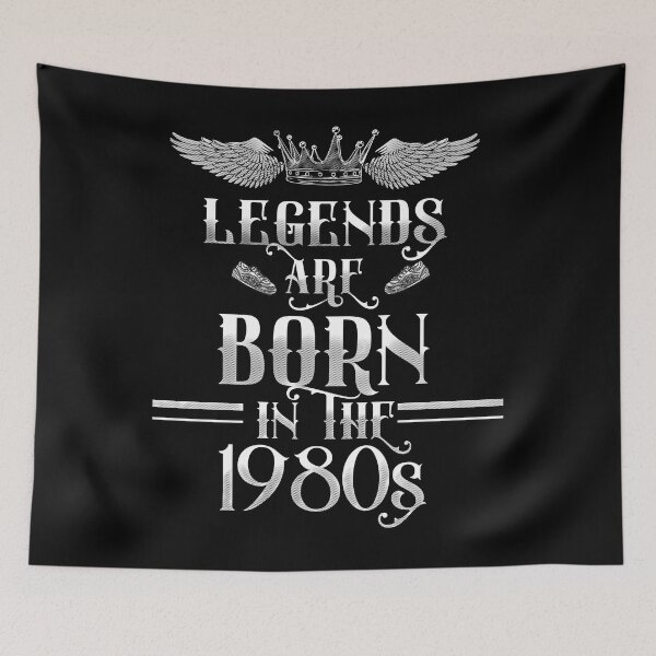 Item preview, Legends are born in the 1980s, born in the 80s, 80s baby, retro style, vintage original parts designed and sold by mwebba2005.