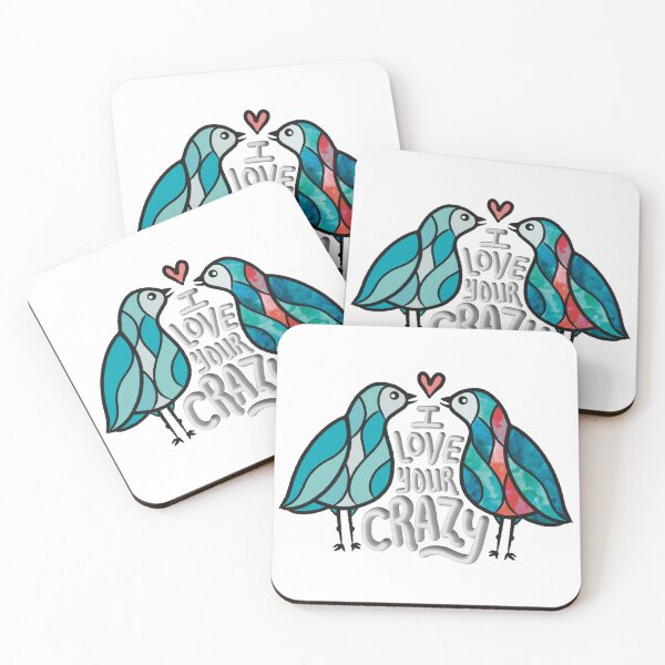 Item preview, Love Your Crazy - Fun and fresh digitally illustrated graphic design - Hand-drawn art perfect for stickers and mugs, legging, notebooks, t-shirts, greeting cards, socks, hoodies, pillows and more designed and sold by cherdoodles.