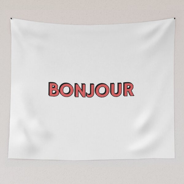 Item preview, BONJOUR - French for good day, good morning designed and sold by Inspirationmotivation.