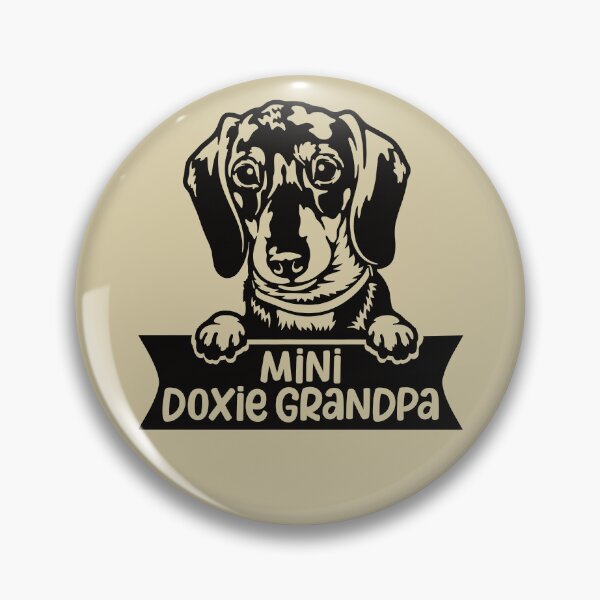 Item preview, Mini Doxie Grandpa - Miniature Dachshund  designed and sold by DebbisPalette.