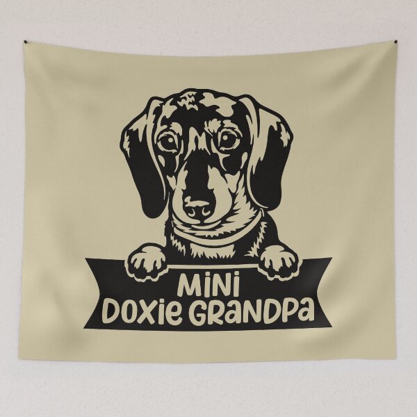 Item preview, Mini Doxie Grandpa - Miniature Dachshund  designed and sold by DebbisPalette.
