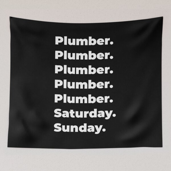 Item preview, Plumber saturday and sunday designed and sold by SVPOD.