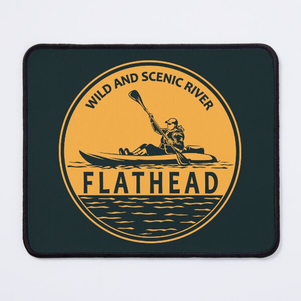 Item preview, Flathead Wild and Scenic River Kayaking Badge designed and sold by KrisSidDesigns.