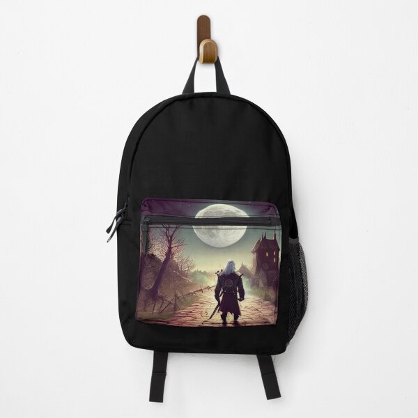 Item preview, The Wolf and the Moon - Fantasy - Witcher designed and sold by Fenay Designs.