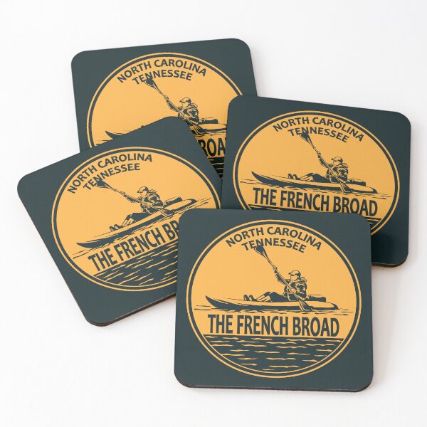 Item preview, The French Broad River Kayaking Badge designed and sold by KrisSidDesigns.