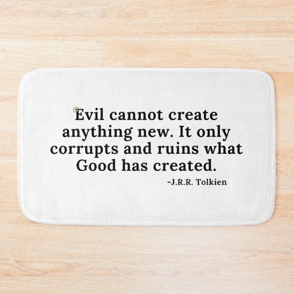 Item preview, Evil Cannot Create Anything New- Quote - Black Text designed and sold by TheKnightWriter.
