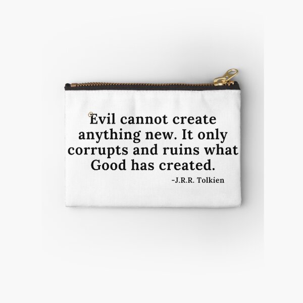 Item preview, Evil Cannot Create Anything New- Quote - Black Text designed and sold by TheKnightWriter.