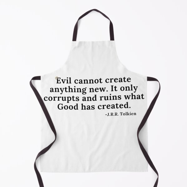 Item preview, Evil Cannot Create Anything New- Quote - Black Text designed and sold by TheKnightWriter.
