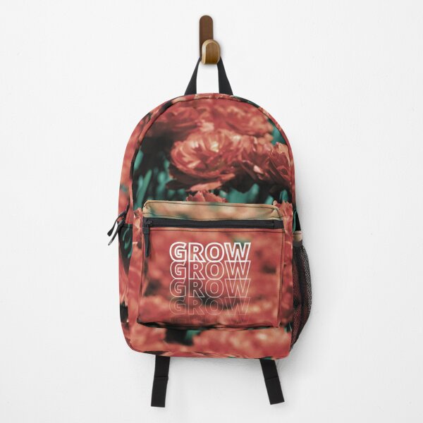 Item preview, GROW (above) - Red Orange Vintage Vibe Field of Flowers designed and sold by AliceSLee.