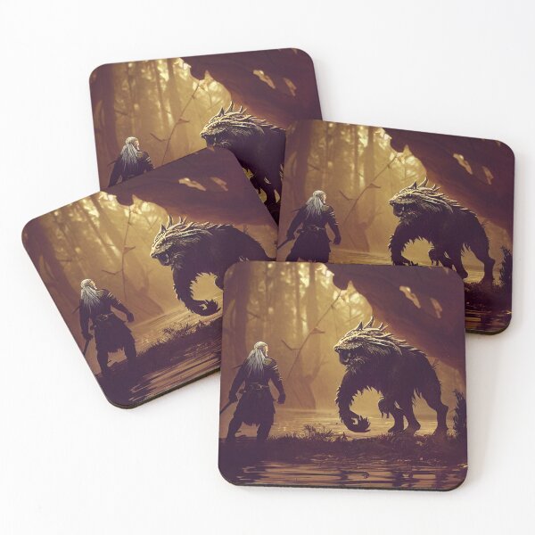 Item preview, Fighting Monsters - Fantasy - Witcher designed and sold by Fenay Designs.