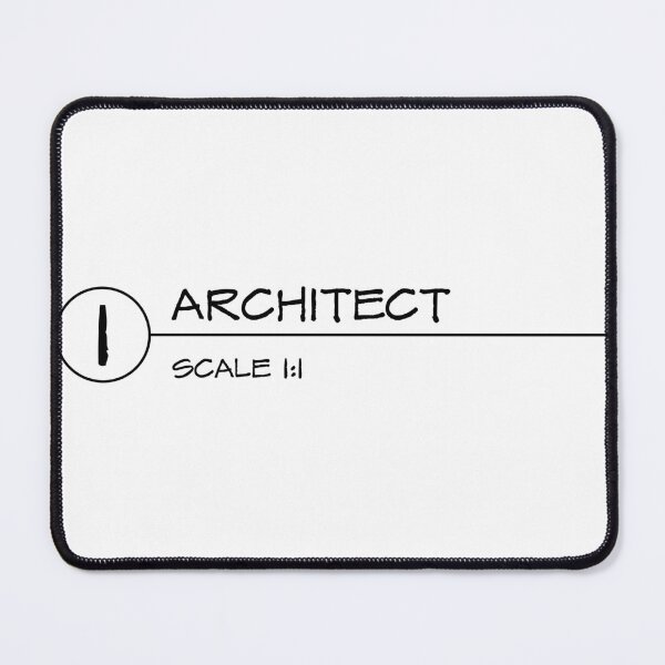 Item preview, Architect 1:1 Black Draw designed and sold by Geeky-Arch.