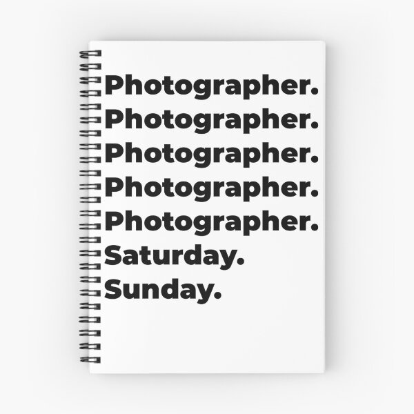 Item preview, Photographer funny workweek designed and sold by SVPOD.