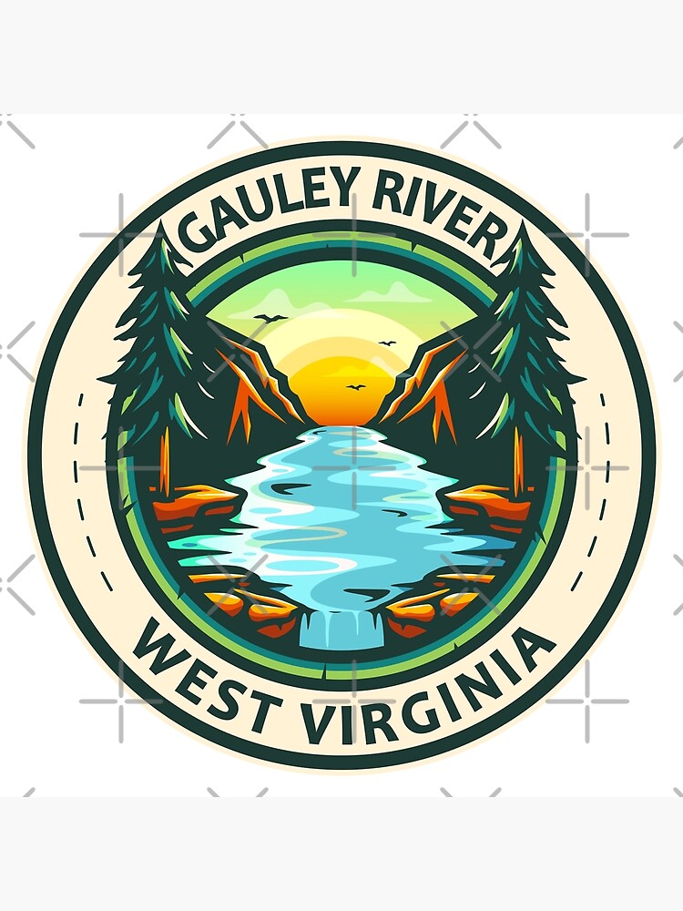 "Gauley River West Virginia Badge" Poster for Sale by KrisSidDesigns